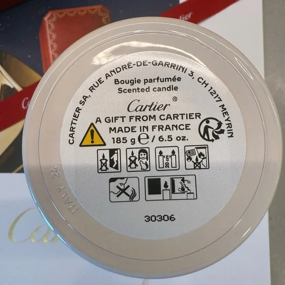 Cartier White Sented Candle NEW - Picture 4 of 6